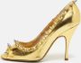 Dolce & Gabbana Pre-owned Leather heels Yellow Dames - Thumbnail 2
