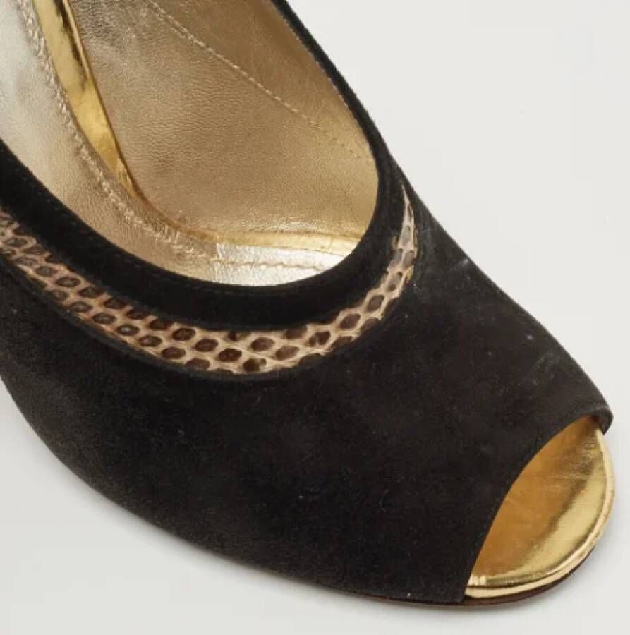 Dolce & Gabbana Pre-owned Leather heels Yellow Dames