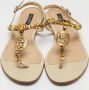 Dolce & Gabbana Pre-owned Leather sandals Beige Dames - Thumbnail 3