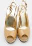 Dolce & Gabbana Pre-owned Leather sandals Beige Dames - Thumbnail 2
