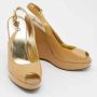 Dolce & Gabbana Pre-owned Leather sandals Beige Dames - Thumbnail 3