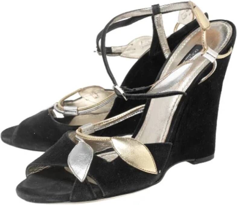 Dolce & Gabbana Pre-owned Leather sandals Black Dames