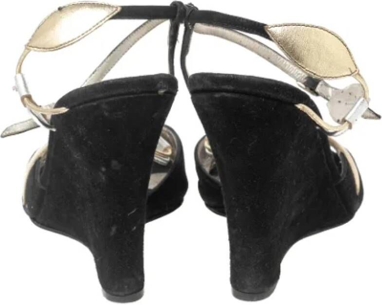 Dolce & Gabbana Pre-owned Leather sandals Black Dames