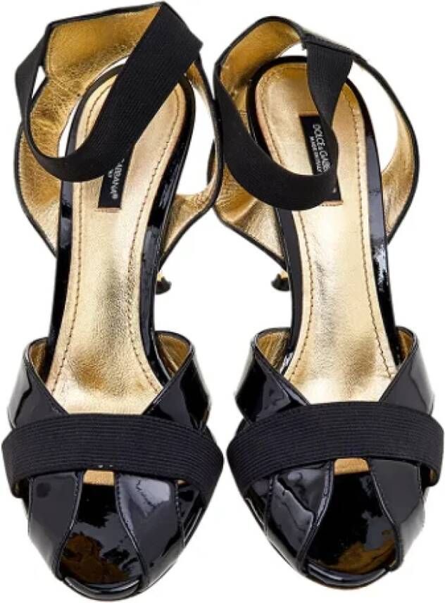 Dolce & Gabbana Pre-owned Leather sandals Black Dames