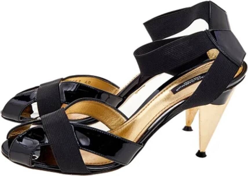 Dolce & Gabbana Pre-owned Leather sandals Black Dames