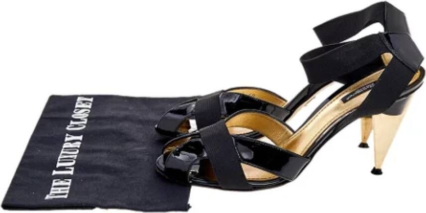 Dolce & Gabbana Pre-owned Leather sandals Black Dames