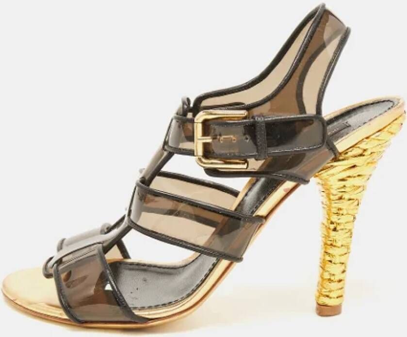 Dolce & Gabbana Pre-owned Leather sandals Black Dames