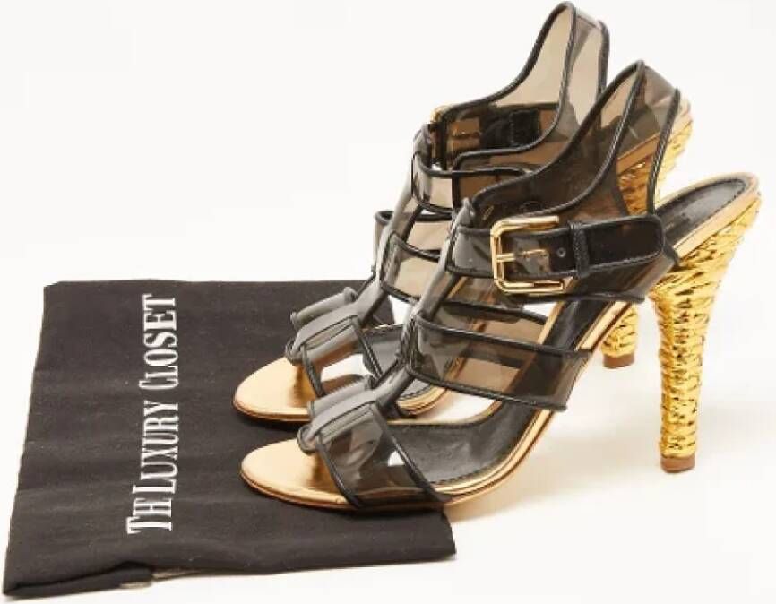 Dolce & Gabbana Pre-owned Leather sandals Black Dames