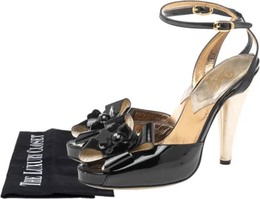 Dolce & Gabbana Pre-owned Leather sandals Black Dames