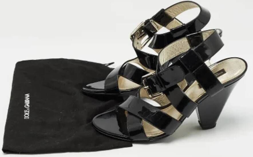 Dolce & Gabbana Pre-owned Leather sandals Black Dames