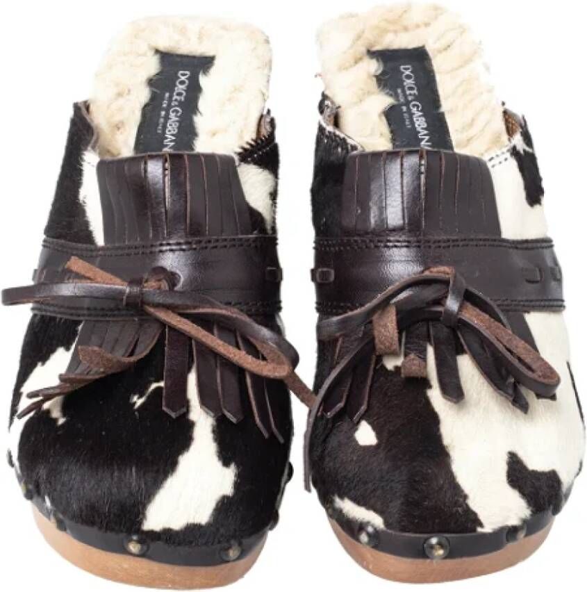 Dolce & Gabbana Pre-owned Leather sandals Brown Dames