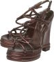 Dolce & Gabbana Pre-owned Leather sandals Gray Dames - Thumbnail 3