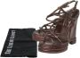 Dolce & Gabbana Pre-owned Leather sandals Gray Dames - Thumbnail 7