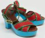 Dolce & Gabbana Pre-owned Leather sandals Green Dames - Thumbnail 3