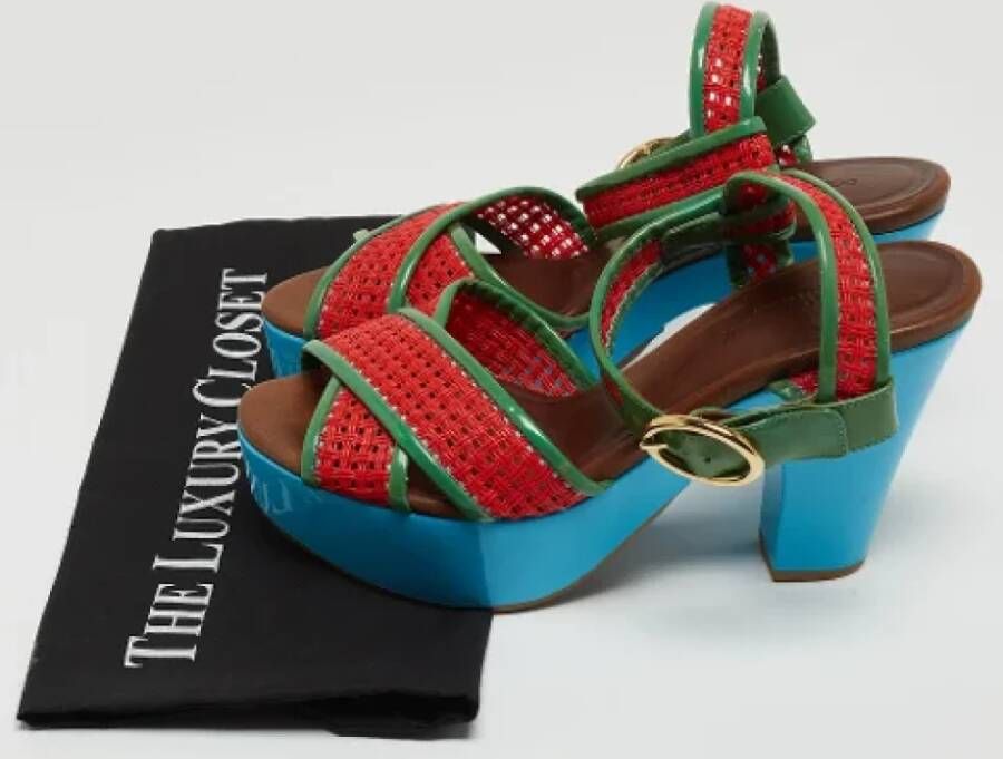 Dolce & Gabbana Pre-owned Leather sandals Green Dames