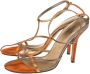 Dolce & Gabbana Pre-owned Leather sandals Orange Dames - Thumbnail 3