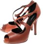 Dolce & Gabbana Pre-owned Leather sandals Orange Dames - Thumbnail 3