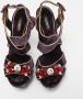 Dolce & Gabbana Pre-owned Leather sandals Purple Dames - Thumbnail 3