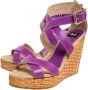 Dolce & Gabbana Pre-owned Leather sandals Purple Dames - Thumbnail 3