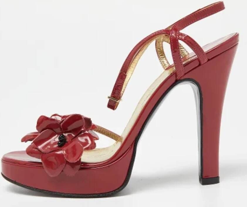 Dolce & Gabbana Pre-owned Leather sandals Red Dames