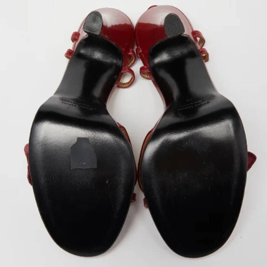 Dolce & Gabbana Pre-owned Leather sandals Red Dames