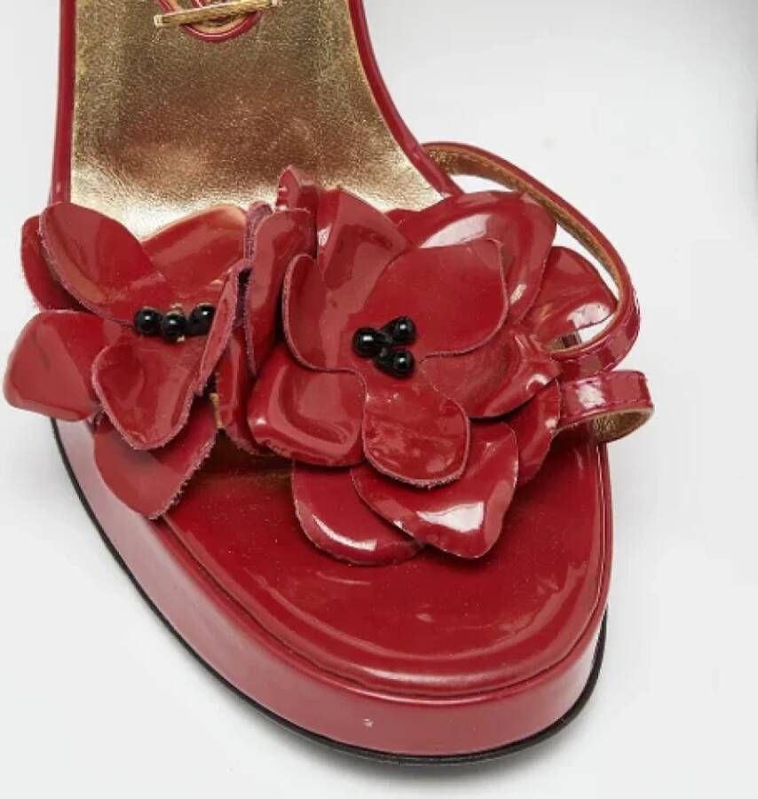 Dolce & Gabbana Pre-owned Leather sandals Red Dames