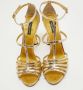 Dolce & Gabbana Pre-owned Leather sandals Yellow Dames - Thumbnail 2