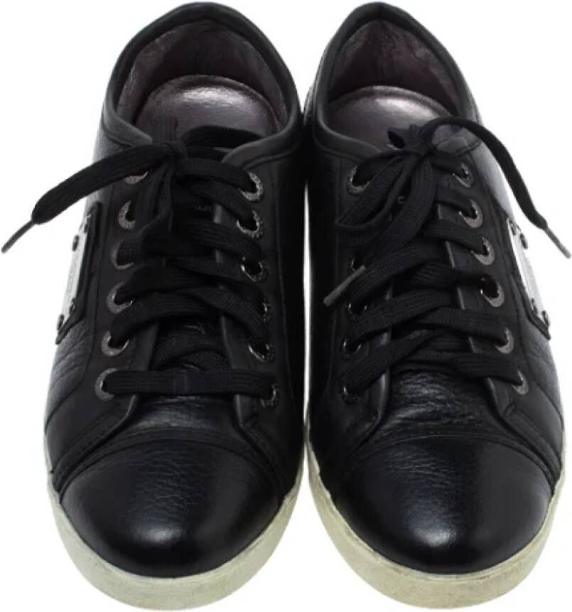 Dolce & Gabbana Pre-owned Leather sneakers Black Dames