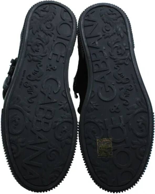 Dolce & Gabbana Pre-owned Leather sneakers Black Dames