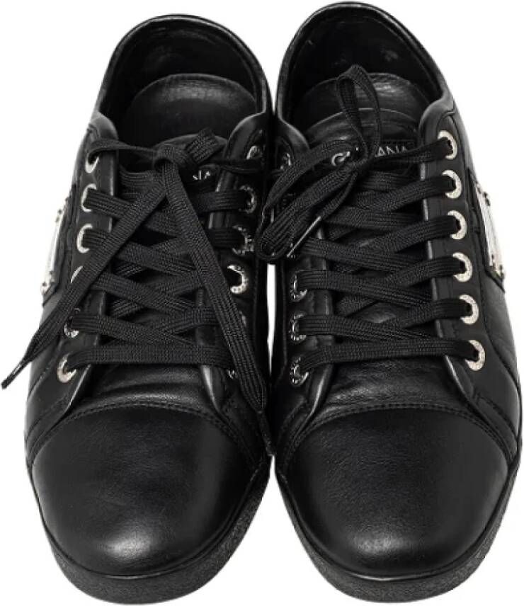 Dolce & Gabbana Pre-owned Leather sneakers Black Dames