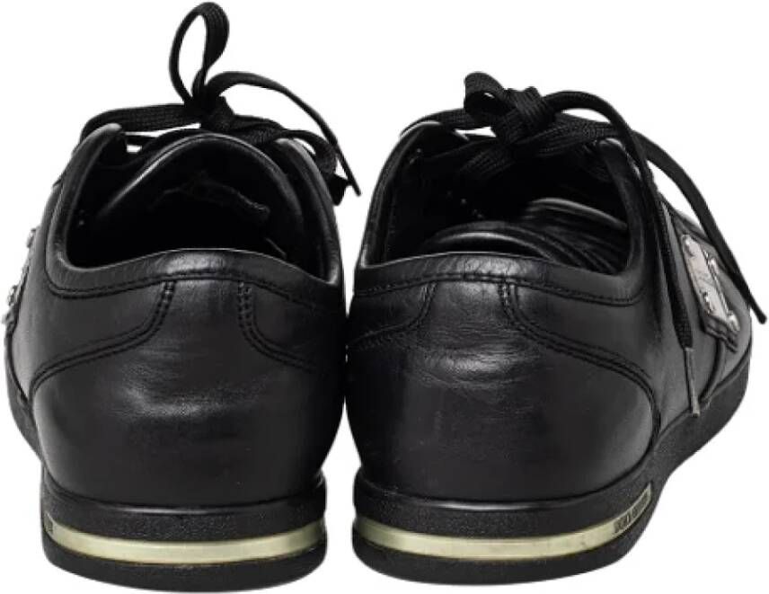 Dolce & Gabbana Pre-owned Leather sneakers Black Dames