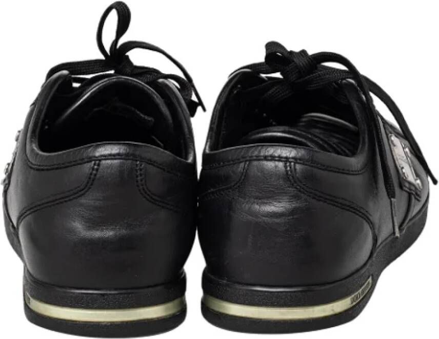 Dolce & Gabbana Pre-owned Leather sneakers Black Dames