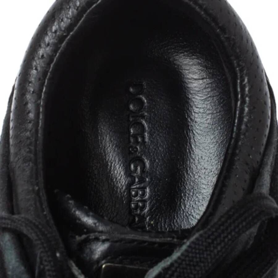 Dolce & Gabbana Pre-owned Leather sneakers Black Dames