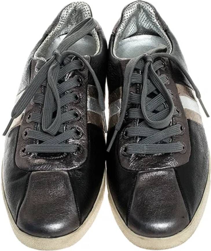 Dolce & Gabbana Pre-owned Leather sneakers Gray Dames