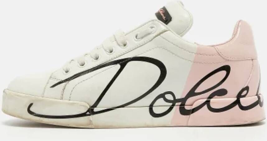 Dolce & Gabbana Pre-owned Leather sneakers Multicolor Dames