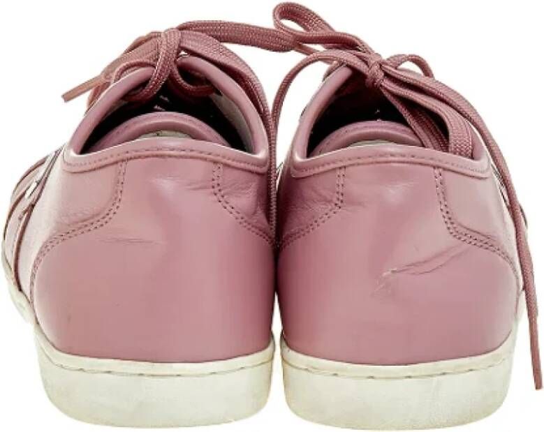 Dolce & Gabbana Pre-owned Leather sneakers Pink Dames