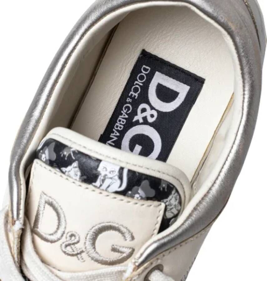 Dolce & Gabbana Pre-owned Leather sneakers White Dames