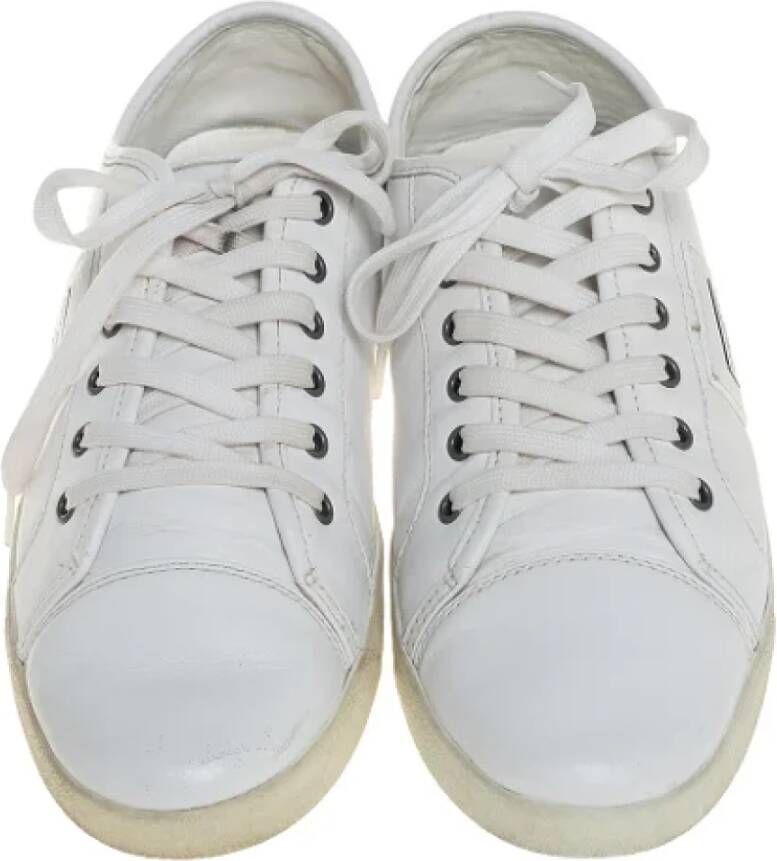 Dolce & Gabbana Pre-owned Leather sneakers White Dames