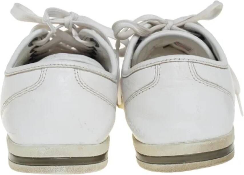 Dolce & Gabbana Pre-owned Leather sneakers White Dames