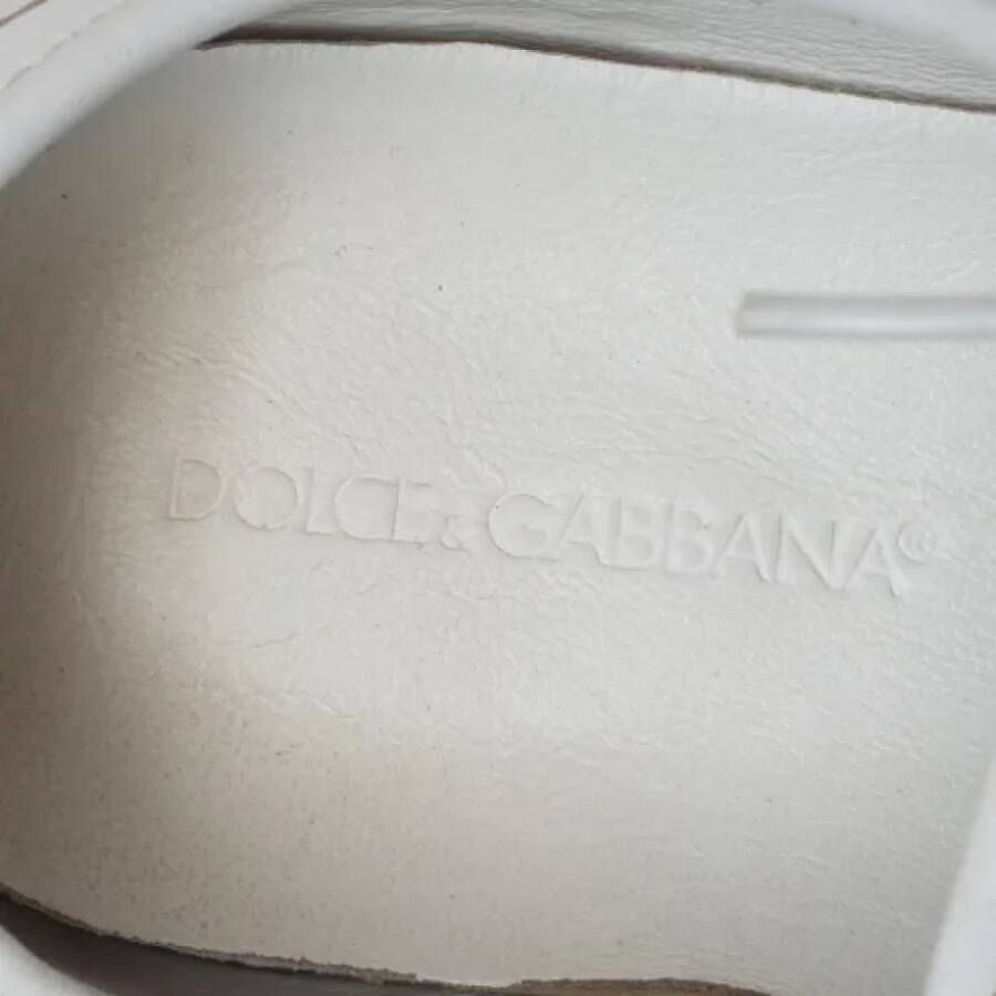 Dolce & Gabbana Pre-owned Leather sneakers White Dames