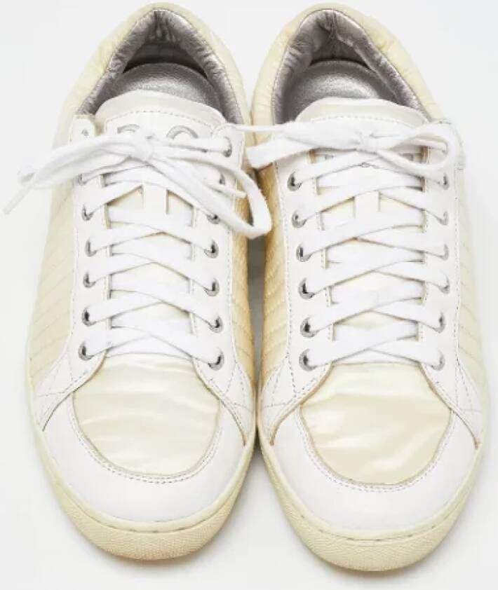 Dolce & Gabbana Pre-owned Leather sneakers White Heren