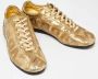Dolce & Gabbana Pre-owned Leather sneakers Yellow Dames - Thumbnail 4