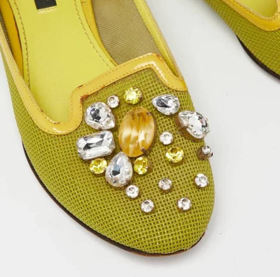 Dolce & Gabbana Pre-owned Mesh flats Yellow Dames