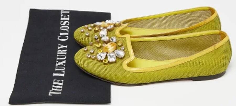 Dolce & Gabbana Pre-owned Mesh flats Yellow Dames