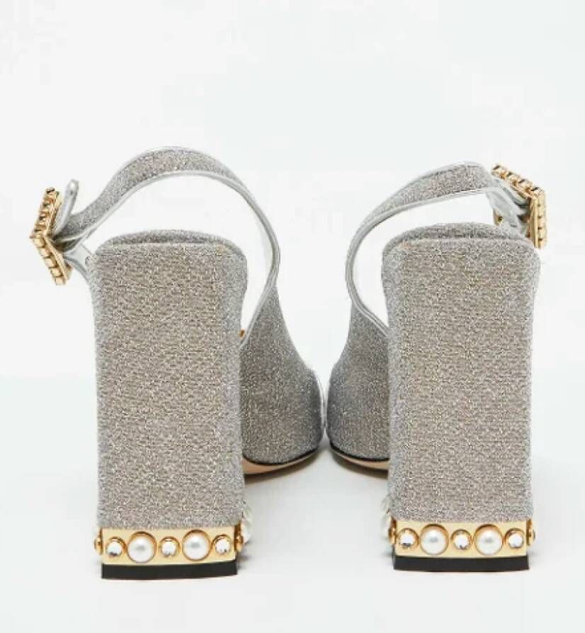 Dolce & Gabbana Pre-owned Metal heels Gray Dames