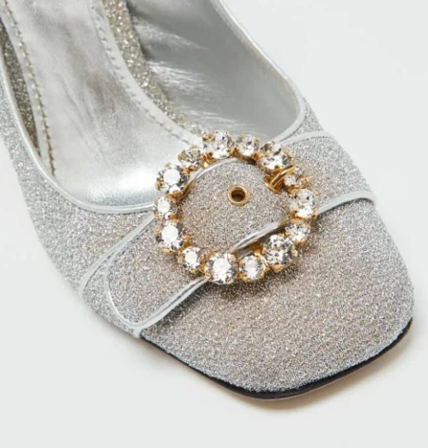 Dolce & Gabbana Pre-owned Metal heels Gray Dames