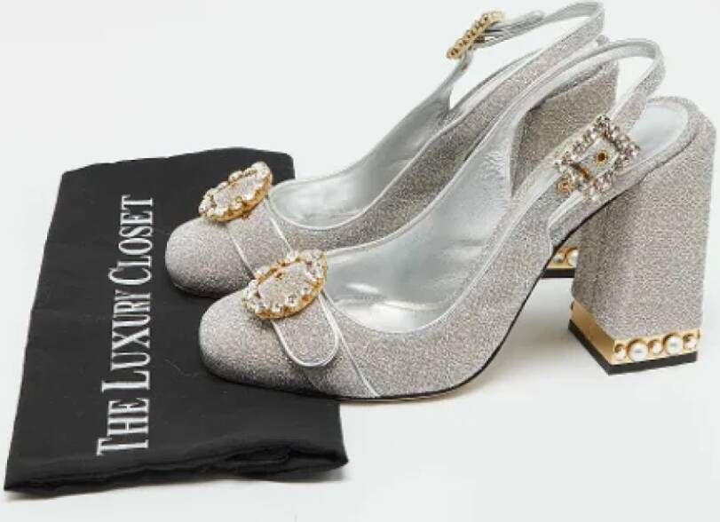 Dolce & Gabbana Pre-owned Metal heels Gray Dames