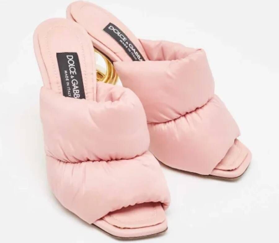 Dolce & Gabbana Pre-owned Nylon sandals Pink Dames
