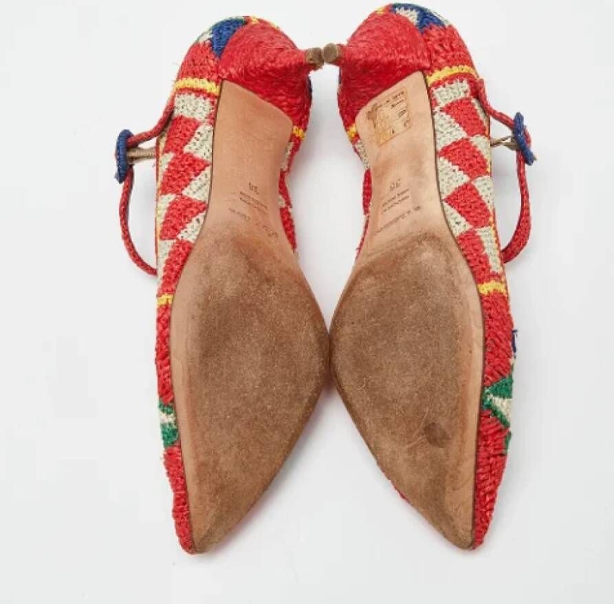 Dolce & Gabbana Pre-owned Raffia heels Multicolor Dames