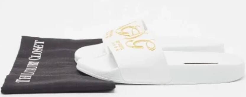 Dolce & Gabbana Pre-owned Rubber flats White Dames